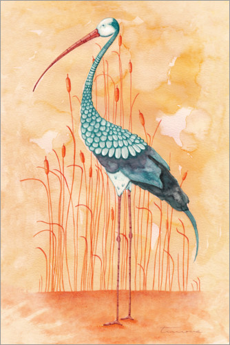 Poster Exotic stork