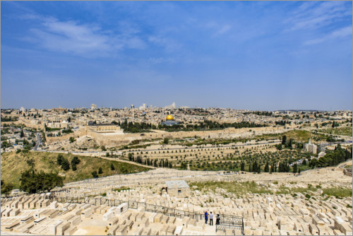 Poster View over Jerusalem