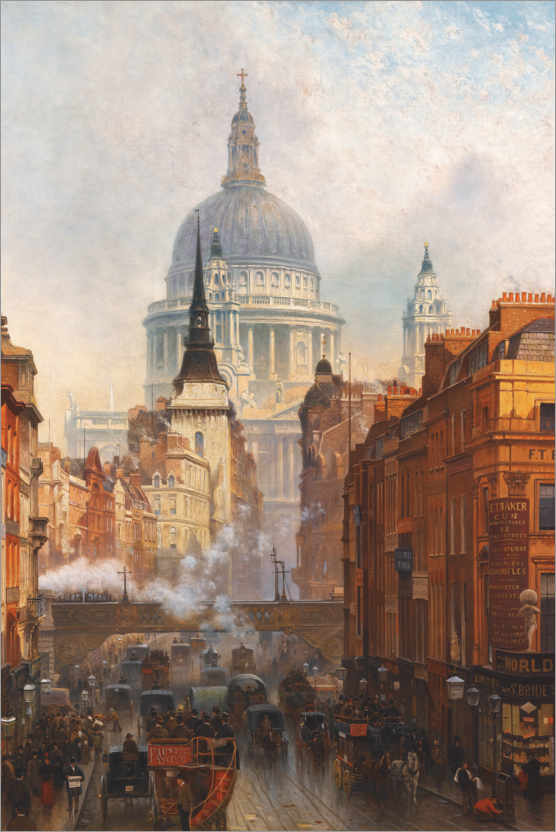 Poster Ludgate, in the evening