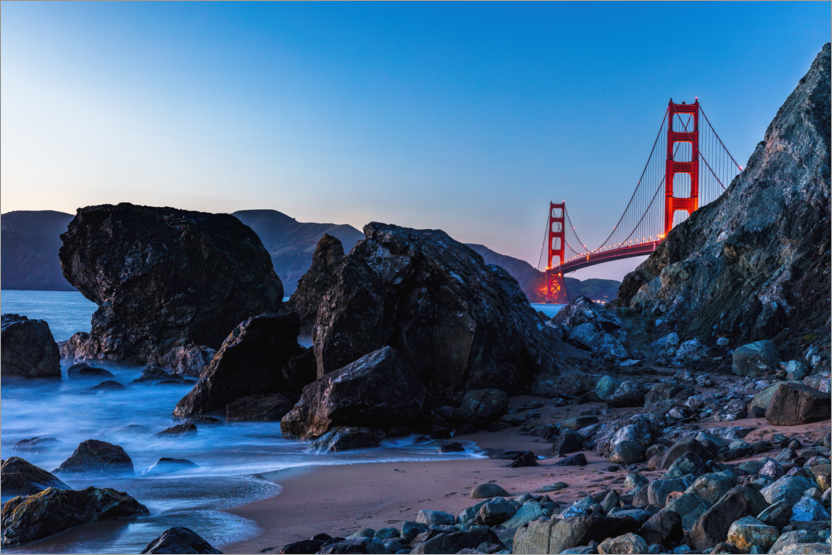 Poster Golden Gate Bridge in San Francisco California