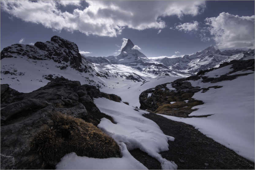 Poster Matterhorn in the Swiss Alps near Zermatt