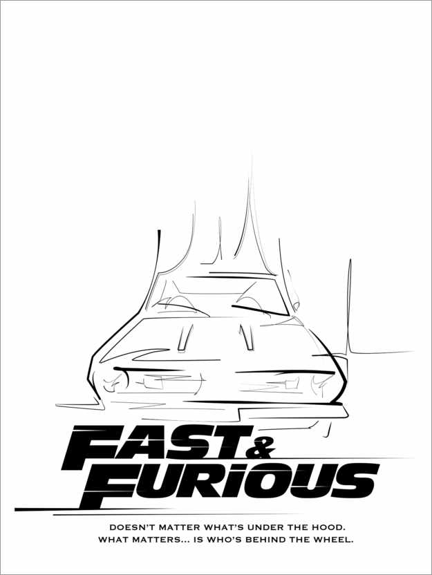 Poster Doesn't matter what's under the hood (Fast & Furious)