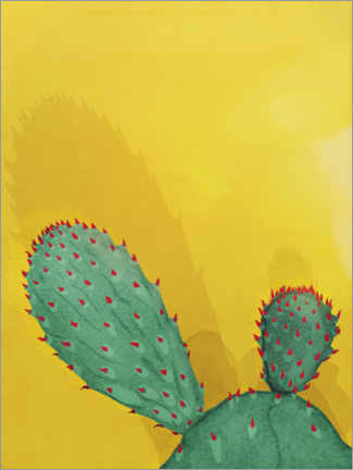 Foam board print  Spiky cactus - Sybille Sterk