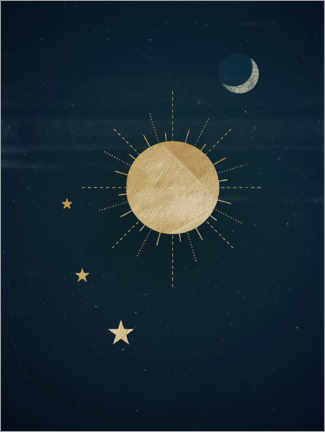 Wall sticker  Sun, moon and stars - Sybille Sterk