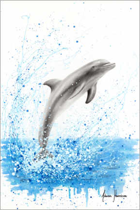 Poster  Dancing Dolphin - Ashvin Harrison