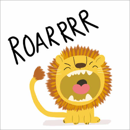 Wall sticker  Roaring lion - Julia Reyelt
