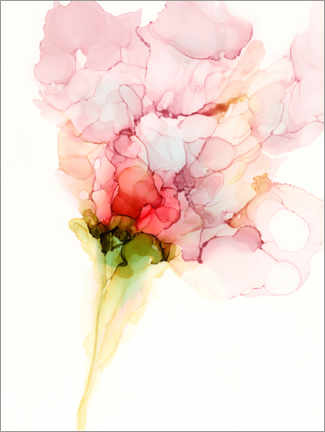 Wood print  Passion for flowers - Jennifer Goldberger