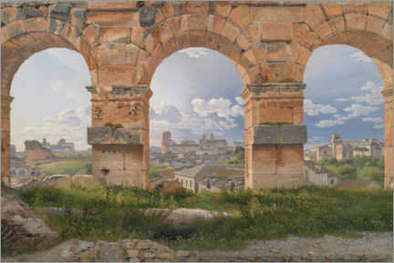 Poster View through three arches from the Colosseum