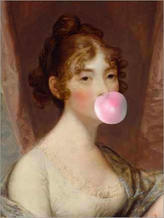 Poster Bubble gum girl II