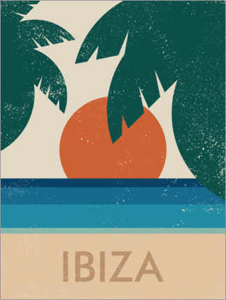 Canvas print  Platja d'en Bossa, Ibiza - Swissty