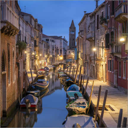 Acrylic print  Evening mood in the streets of Venice - Jan Christopher Becke