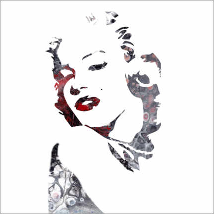 Wood print  Marilyn Monroe - Vittorio Vitale