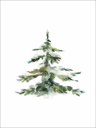 Acrylic print  Fir tree in the snow - Kidz Collection