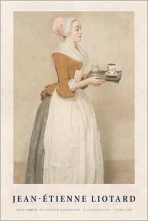 Canvas print  Jean-Étienne Liotard - The Chocolate Girl - Jean Etienne Liotard