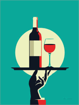 Poster Red wine