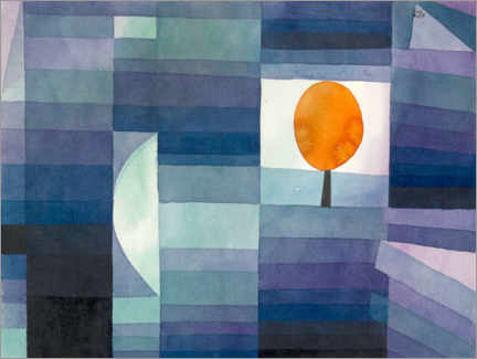 Aluminium print  The Harbinger of Autumn - Paul Klee