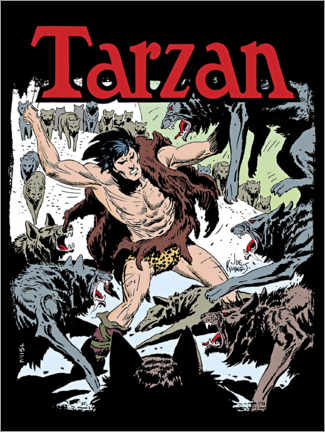 Poster  Tarzan Comic Cover - Wolves