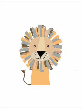 Canvas print  Little lion - Mantika Studio