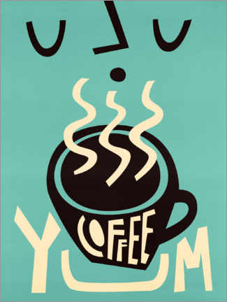 Canvas print  Yum Coffee - Fox &amp; Velvet