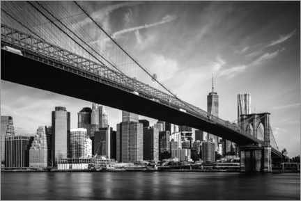 Acrylic print  Under Brooklyn bridge - Matteo Colombo