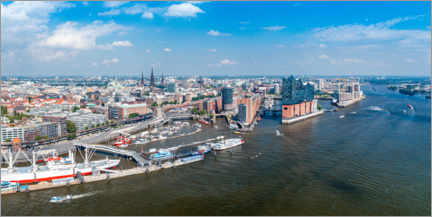 Acrylic print  Hamburg summer panorama - euregiophoto