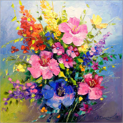 Poster Summer bouquet of flowers