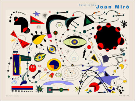 Acrylic print  Joan Miró - We shall overcome