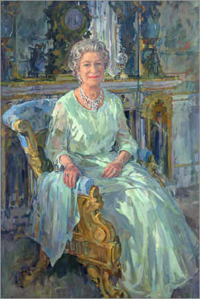Acrylic print  Her Majesty the Queen Elizabeth II, 1996 - Susan Ryder