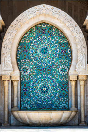 Canvas print  Ornate fountain, Casablanca, Morocco - Matteo Colombo