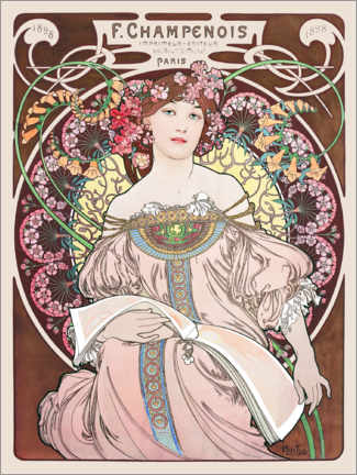 Poster  F. Champenois - Alfons Mucha