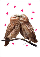 Wall sticker  Loving owls - Valeriya Korenkova