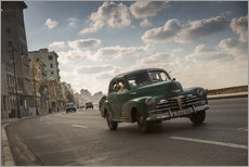 Wall sticker  Cuban american car driving through Havana, Cuba. - Alex Saberi
