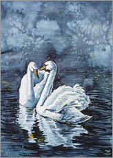 Wall sticker  Swan Couple - Zaira Dzhaubaeva
