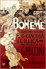 Wall sticker  La Boheme of Puccini - Adolfo Hohenstein