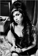 Wood print  Amy Winehouse backstage - Celebrity Collection