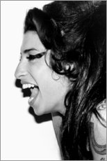 Foam board print  Amy Winehouse Laughing - Celebrity Collection