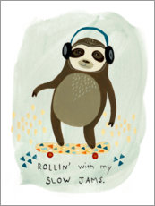 Poster Hipster Sloth II