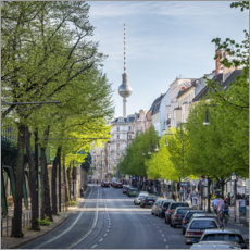 Poster TV tower in Berlin Mitte