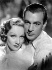 Poster Marlene Dietrich and Gary Cooper