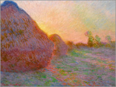 Poster  Haystacks - Claude Monet
