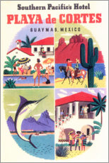 Poster Playa de Cortes (English)