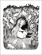 Canvas print  Rabbit Girl - Michelle Beech