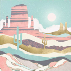 Poster Desert Sun Landscape