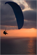Poster Paraglider over the sea I