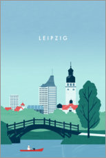 Canvas print  Leipzig illustration - Katinka Reinke