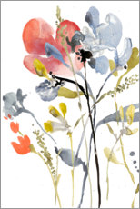 Canvas print  Flower Overlay I - Jennifer Goldberger