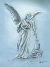 Foam board print  Peace angel - Marita Zacharias