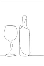 Acrylic print  A Glass of Wine