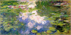 Canvas print  The Water-Lily Pond - Claude Monet