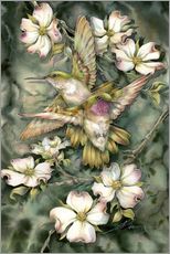 Wall sticker  Hummingbirds and flowers - Jody Bergsma